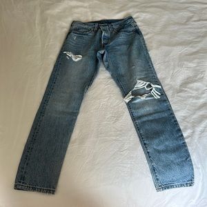 Levi’s 501 Skinny 27W x 30L, longer inseam!